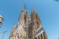 Nativity facade of Sagrada Familia cathedral in Barcelona, Spain Royalty Free Stock Photo