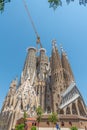 Nativity facade of Sagrada Familia cathedral in Barcelona, Spain Royalty Free Stock Photo