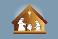 Nativity family scene Royalty Free Stock Photo