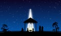 The Nativity of Jesus in Bethlehem concept design background Royalty Free Stock Photo