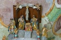 Nativity Scene, Adoration of the Magi, pulpit in the Church of the Three Kings in Komin, Croatia