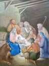 Nativity Scene, Adoration of the Shepherds Royalty Free Stock Photo