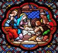 Nativity Scene, Adoration of the Shepherds Royalty Free Stock Photo