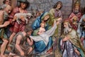 Nativity Scene, altarpiece in the church of St Matthew in Stitar, Croatia Royalty Free Stock Photo