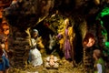 Nativity scene with baby Jesus Royalty Free Stock Photo