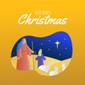 Nativity scene background shepherds