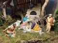 Nativity scene in the Christian tradition Royalty Free Stock Photo