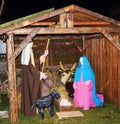 Nativity scene, details Royalty Free Stock Photo