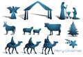 Nativity scene elements Royalty Free Stock Photo