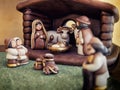 Nativity scene figurines christmas religious tradition Royalty Free Stock Photo