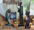 Nativity scene with the holy family from Angola in African style Royalty Free Stock Photo