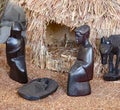 Nativity scene with the holy family from Tanzania Royalty Free Stock Photo