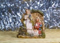 Nativity scene Jesus Christ, Mary and Josef Royalty Free Stock Photo