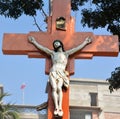 Nativity Scene in the old town of Kampong Thom of Cambodia