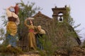 Nativity scene representation of traditional people in rural life in Gran Canaria