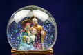 Nativity scene / snow globe Royalty Free Stock Photo