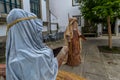 Nativity scene in Tui - Portugal Royalty Free Stock Photo