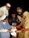 Nativity with wisemen Royalty Free Stock Photo