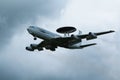 NATO AWACS radar airplane Royalty Free Stock Photo