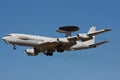 NATO AWACS Surveillance aircraft on final for landing