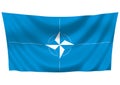 NATO flag Royalty Free Stock Photo