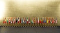 NATO Member countries flags, Flags of NATO members, NATO summit, 3D work and 3D illustration Royalty Free Stock Photo