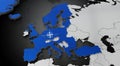 NATO - North Atlantic Treaty Organization member countries in Europe