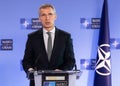 NATO Secretary General Jens Stoltenberg Royalty Free Stock Photo