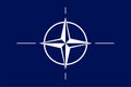 NATO symbol sign united countries military north atlantic teaty organization offical emblem europe nation security save. EPS 10