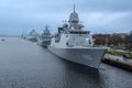 NATO warships on the roads in the port in Riga on the Daugava River4