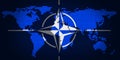 NATO and world map