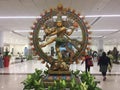 Natraj Statue at Arrival Hall at Chennai International Airport, India on 28th December 2023