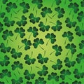 Natrure clover with exotic leaves background Royalty Free Stock Photo