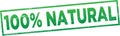 100% natural stamp Royalty Free Stock Photo