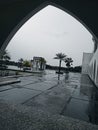 Natuna Regency, November 2021. Looking from a different point of view the great mosque of natuna