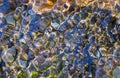 Beautiful patterns of water on Pebbles