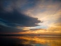 sunset view of a beach that looks abstract in natural way. Redang beach, Malaysia