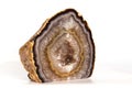 Natural Agate Crytal on Isolated White background