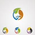 Natural alternative logo vector, icon, element, and template for company