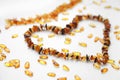 Natural amber necklace Royalty Free Stock Photo