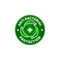 Anti bacterial protection symbol, for your healthy product.