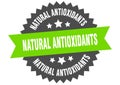 natural antioxidants sign. natural antioxidants circular band label. natural antioxidants sticker Royalty Free Stock Photo