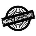 Natural antioxidants stamp Royalty Free Stock Photo