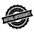 Natural antioxidants stamp Royalty Free Stock Photo