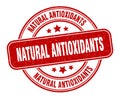 natural antioxidants stamp. natural antioxidants round grunge sign. Royalty Free Stock Photo