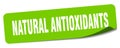natural antioxidants sticker. natural antioxidants label Royalty Free Stock Photo