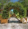 Natural Arbor, Archway, Trellis Royalty Free Stock Photo