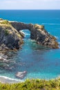 Natural arc along the coast of Mendocino, California Royalty Free Stock Photo