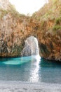 Natural Arch of Arcomagno San Nicola Arcella, South of Italy.