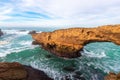 Natural arch in Biarritz, France Royalty Free Stock Photo